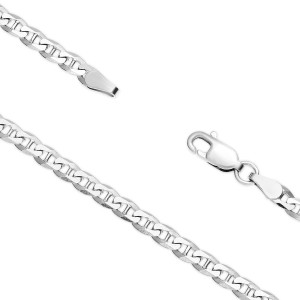 Bratara argint barbati placata cu rodiu 4 mm x 21 cm model Anchor DiAmanti TDS100-21cm-SL (Argint 925‰ 4,5 g.)